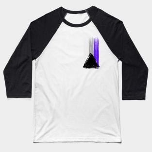 Pride Collection - Demisexual Pride Flag (Paint Streak/Vertical) Baseball T-Shirt